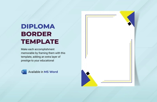 Diploma Border Template Diploma Border Template