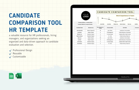 Candidate Comparison Tool HR Template