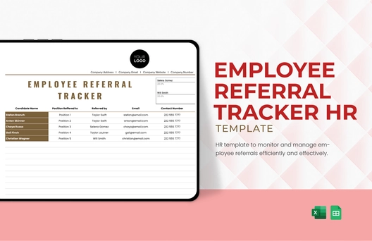 Employee Referral Tracker HR Template