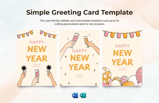 Simple Greeting Card Template