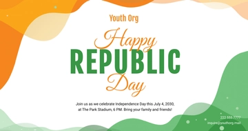 Free Republic Day Facebook Post Template to Edit Online