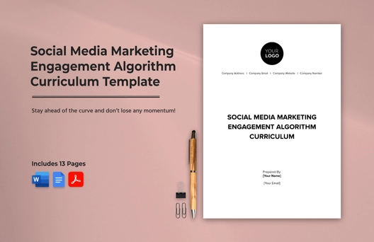 Social Media Marketing Engagement Algorithm Curriculum Template