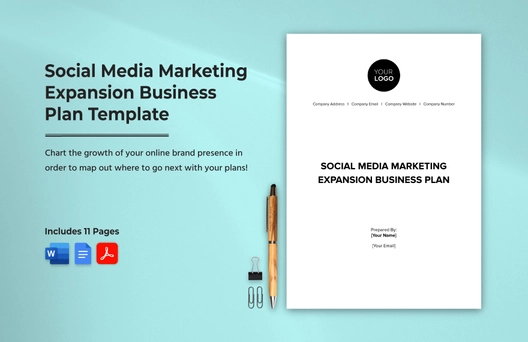Social Media Marketing Expansion Business Plan Template