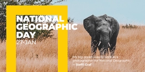 National Geographic Day Facebook Post Template