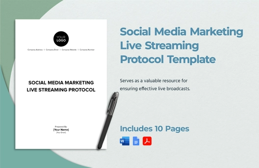 Social Media Marketing Live Streaming Protocol Template