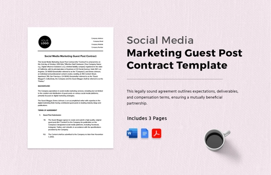 Social Media Marketing Guest Post Contract Template