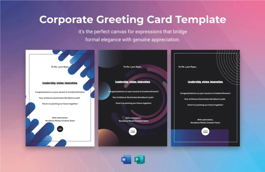 Corporate Greeting Card Template