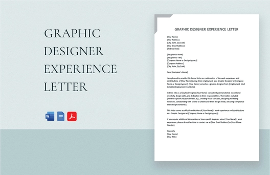 Graphic Designer Experience Letter