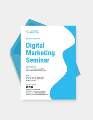 Business Seminar Invitation Template