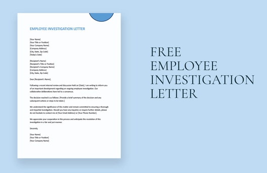 Employee Investigation Letter