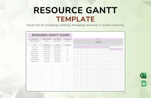 Resource Gantt Template