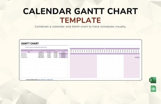 Calendar Gantt Template