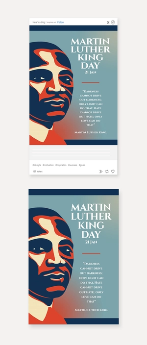 Martin Luther King Day Tumblr Post Template
