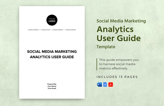 Social Media Marketing Analytics User Guide Template