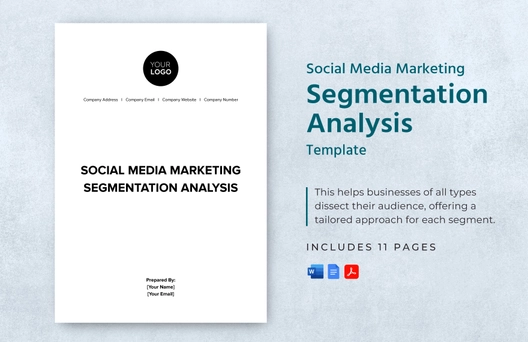 Social Media Marketing Segmentation Analysis Template