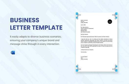 Business Letter Template Business Letter Template