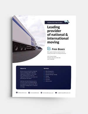 Moving Company Flyer Template
