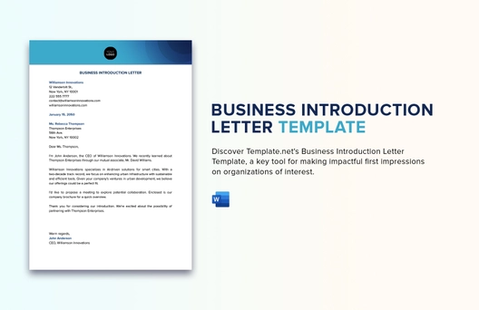 Business Introduction Letter Template