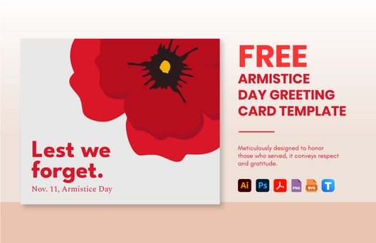 Armistice Day Ad Banner Template