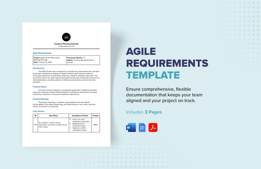 Agile Requirements Template
