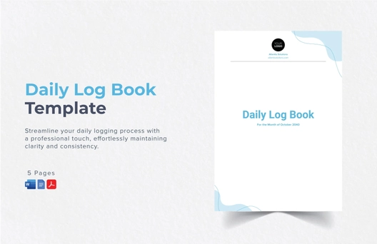Daily Log Book Template Daily Log Book Template