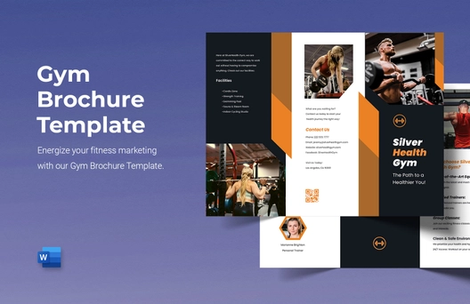Gym Brochure Template