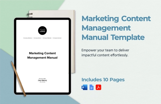 Marketing Content Management Manual Template