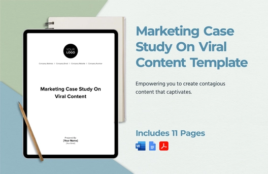 Marketing Case Study On Viral Content Template