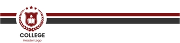 Free College Header Logo  Template to Edit Online