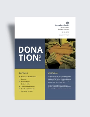 Church Donation Flyer Template