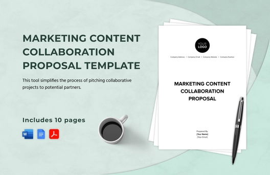 Marketing Content Collaboration Proposal Template Marketing Content Collaboration Proposal Template