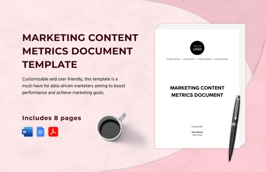 Marketing Content Metrics Document Template