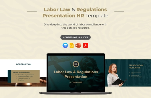 Labor Law and Regulations Presentation HR Template