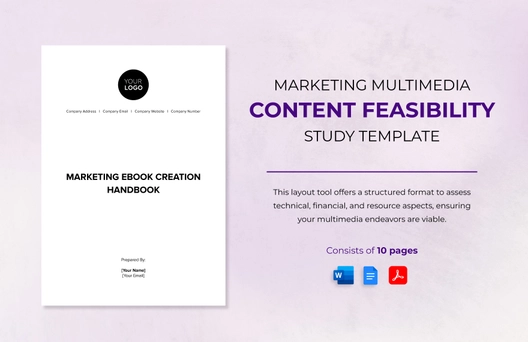Marketing Multimedia Content Feasibility Study Template