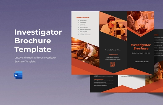 Investigator Brochure Template
