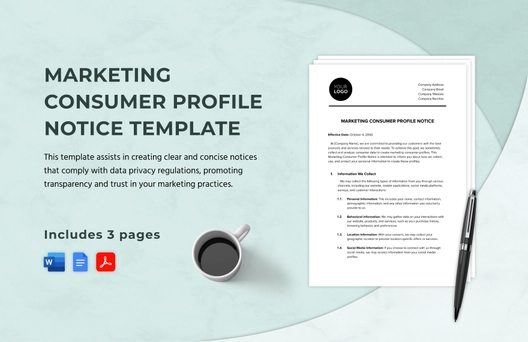 Marketing Consumer Profile Notice Template