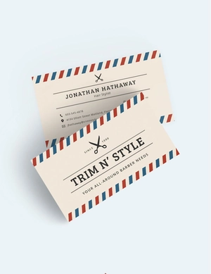Hair Stylist Business Card Template