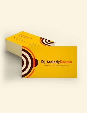 Simple DJ Business Card Template