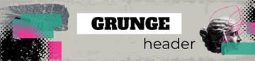 Free Grunge Header Text Template to Edit Online