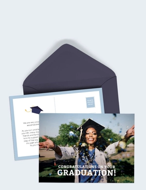 Graduation Postcard Template