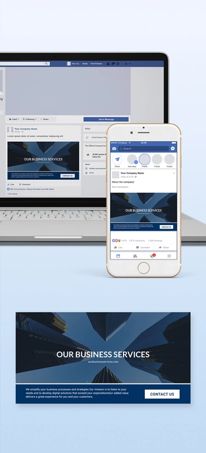 Business Services Facebook Ad Banner Template