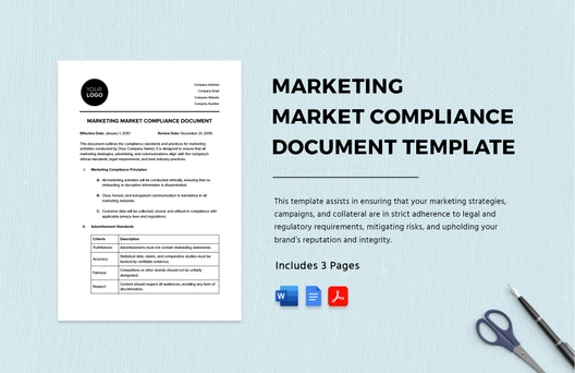 Marketing Market Compliance Document Template