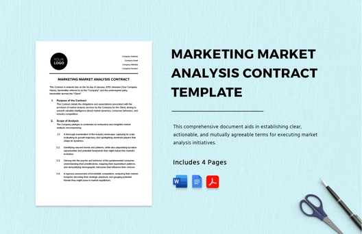 Marketing Market Analysis Contract Template