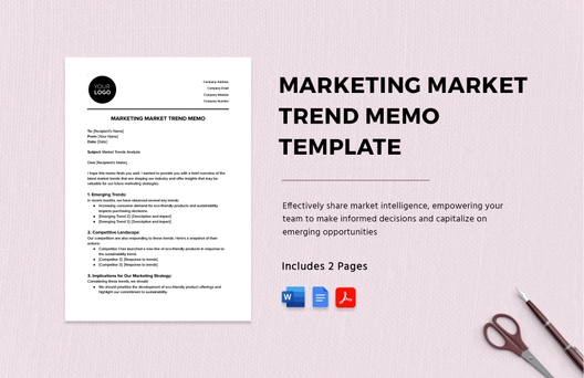 Marketing Market Trend Memo Template
