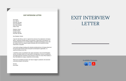 Exit Interview Letter