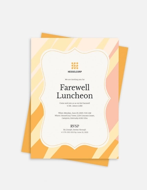 Farewell Luncheon Invitation Template