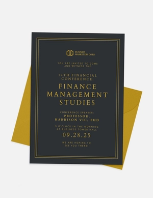 Financial Seminar Invitation Template