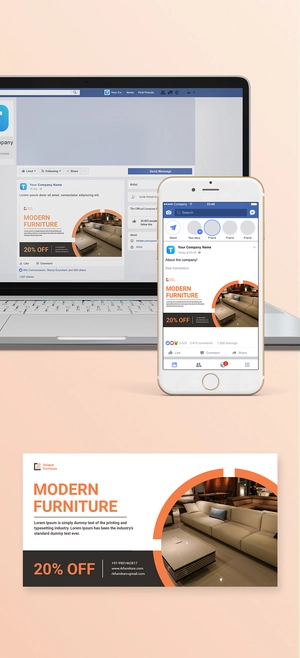 Product Sale Facebook Ad Banner Template