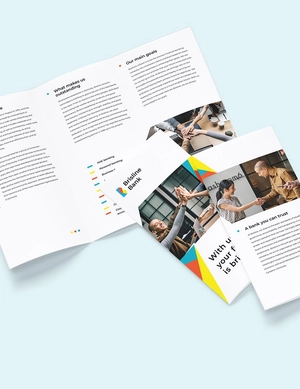 Business Banking Tri-Fold Brochure Template