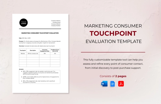 Marketing Consumer Touchpoint Evaluation Template Marketing Consumer Touchpoint Evaluation Template